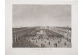 Paříž Královký palác II., mědiryt , 1820