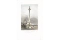 Washington Monument, Meyer, kolor.  oceloryt, 1850
