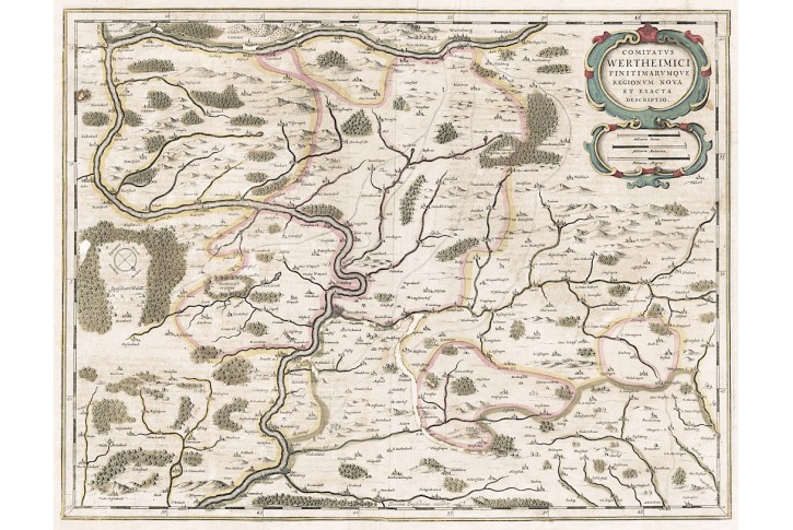 Janssonius J.: Wertheim, mědiryt, (1650)