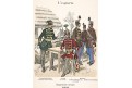 Uhersko vojáci 51., litografie, 1890