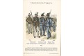 Rakousko Uhersko vojáci 23., litografie, 1890