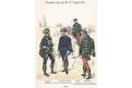 Rakousko Uhersko vojáci 1., litografie, 1890