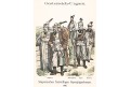 Rakousko Uhersko vojáci 5., litografie, 1890