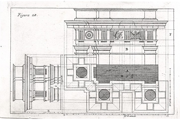Architektura 28, mědiryt , 1708