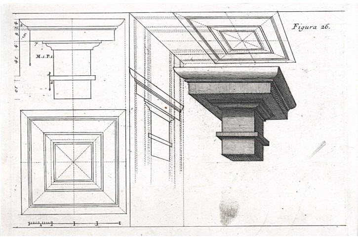 Architektura 26, mědiryt , 1708