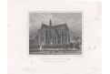Brno kostel Augustinianů, Lange, oceloryt, 1842