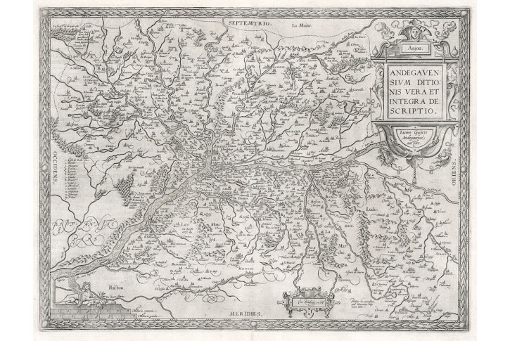 Ortelius A. : Andegavensium, mědiryt, 1595