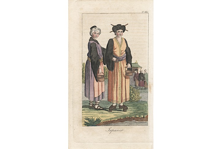 Japonci, kolor. mědiryt, (1820)