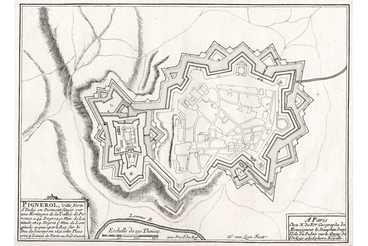 Brest,. de Fer, mědiryt, 1692
