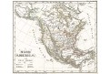 Amerika sever, Stieler,  oceloryt, 1845