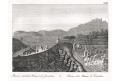 Jeruzalem zříceniny Rama, mědiryt, (1820)