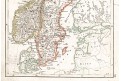 Schweden Norwegen, Stieler,  oceloryt, 1845
