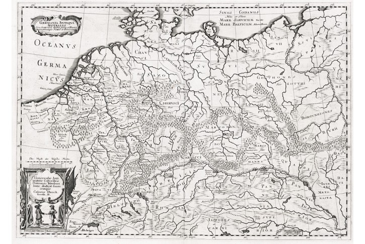 Germania Antiqua, Danckwerth, mědiryt, 1652