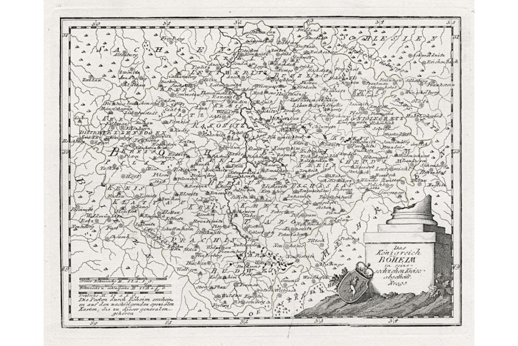 Reilly .: Das Königreich Böhmen, mědiryt 1791