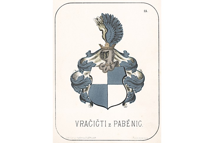 Vrabičtí z Paběnic, chromolitografie, 1880