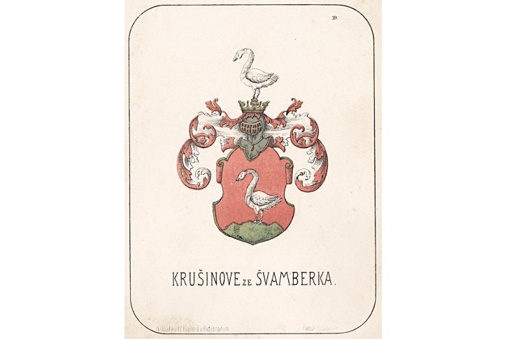 Krušinovec ze Švamberka, chromolitografie, 1880