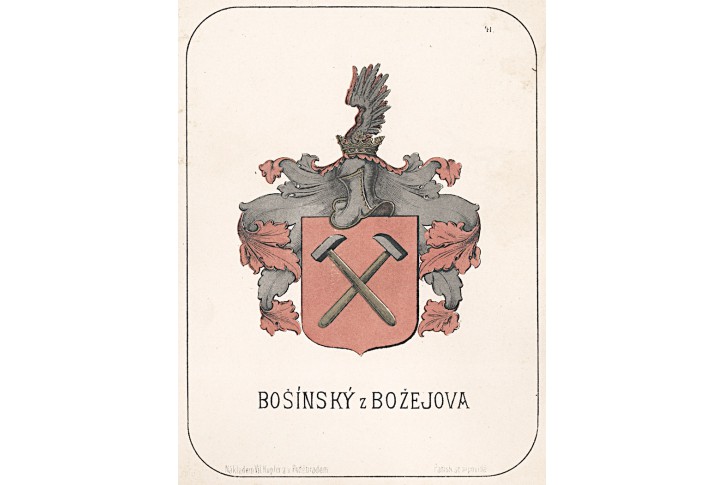 Bošínský z Božejova, chromolitografie, 1880