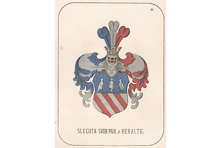 Šlechta z Heraltic, chromolitografie, 1880