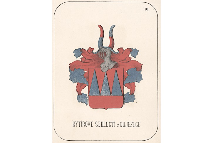 Rytířové Sedlečtí , chromolitografie, 1880
