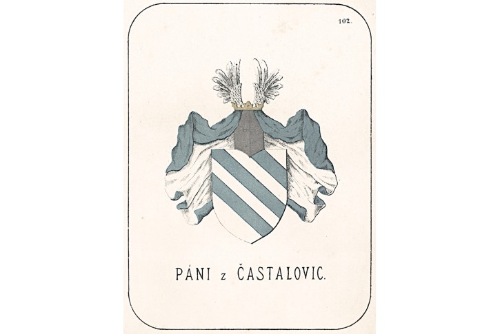 Páni z Častalovic, chromolitografie, 1880