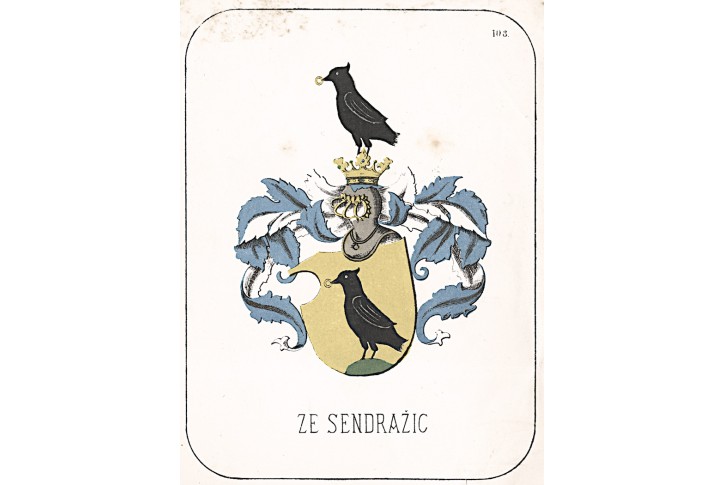 Ze Sendražic, chromolitografie, 1880