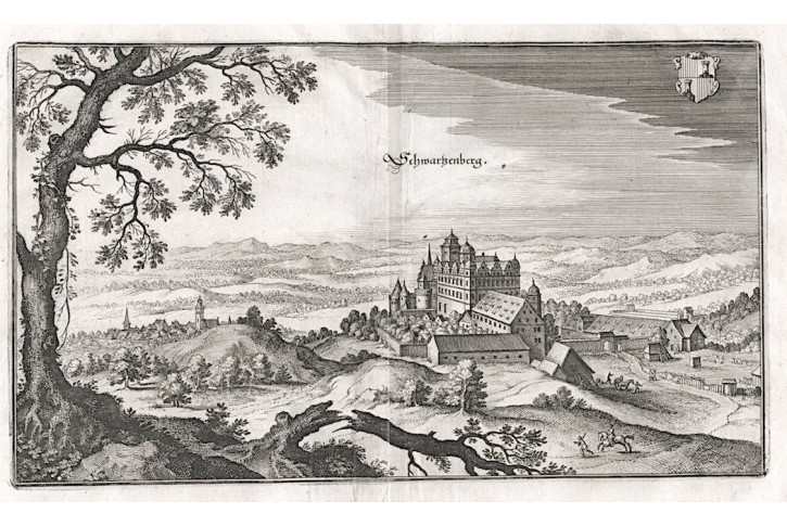Schwarzenberg, Merian,  mědiryt,  1648