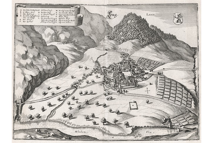 Leug, Merian,  mědiryt,  1642