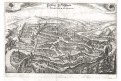 Fribourg - Freyburg, Merian,  mědiryt,  1642