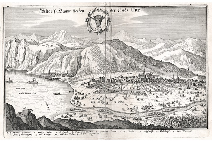 Altdorf, Merian,  mědiryt,  1642