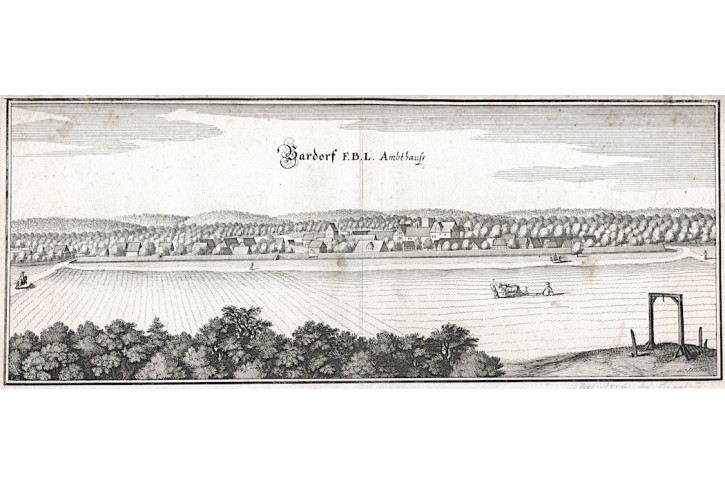 Bahrdorf, Merian,  mědiryt,  1653