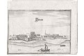 Dömitz., Merian,  mědiryt,  1653