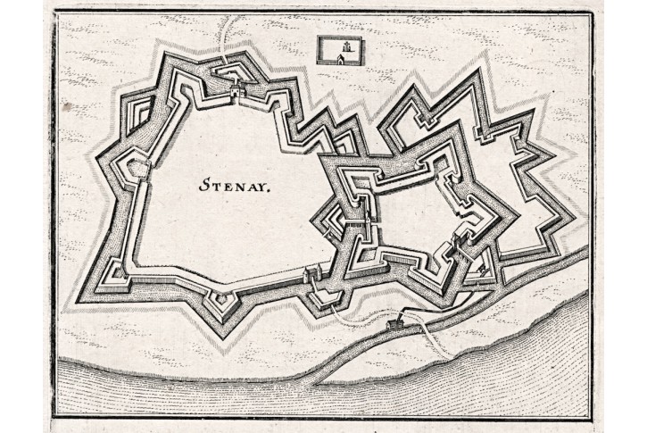 Stenay, Merian,  mědiryt,  1643