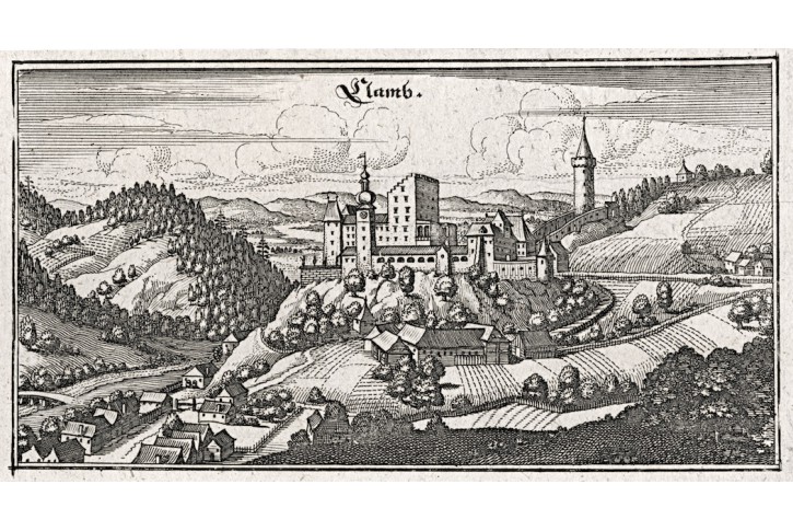 Clamb -  Klam, Merian,  mědiryt,  1649