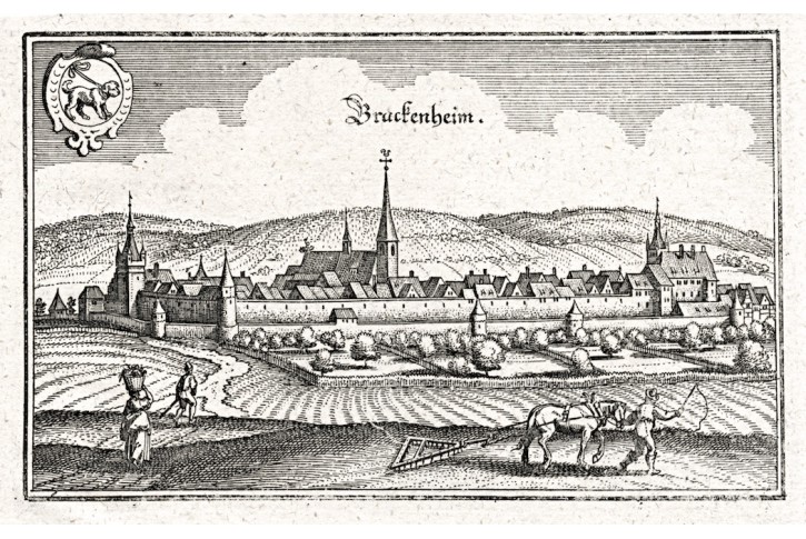 Bruckenheim, Merian,  mědiryt,  1643