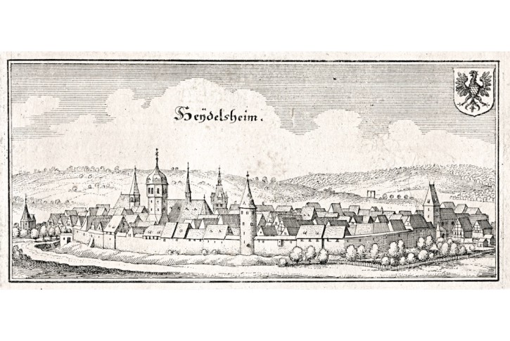 HEIDELSHEIM, Merian,  mědiryt,  1643