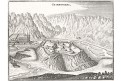 Aiguebelle - Charboniere, Merian,  mědiryt,  1647