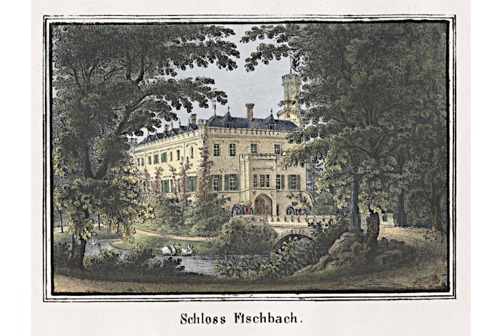 Karpniky - Fischbach, kolor . litografie, (1860)