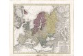 Homann Erben : Europa, mědiryt, (1740)