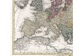 Homann Erben : Europa, mědiryt, (1740)