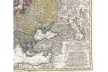 Homann Erben : Europa, mědiryt, (1740)
