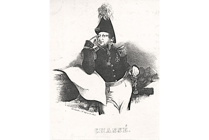 David Hendrik Chassé general, litografie, (1830)