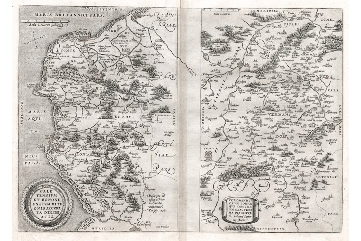Ortelius A. : Caletensium Et ...., mědiryt, 1584