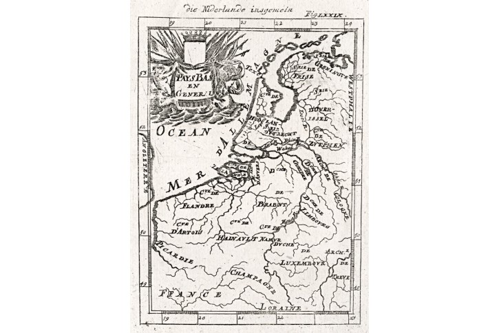 Nizozemí, Mallet, mědiryt, 1719