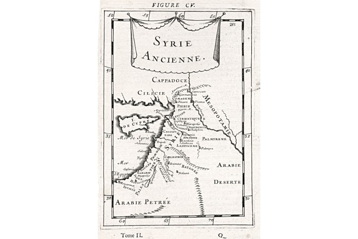 Sýrie I., Mallet, mědiryt, 1719