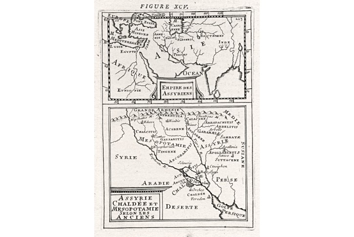 Asýrie, Mallet, mědiryt, 1719
