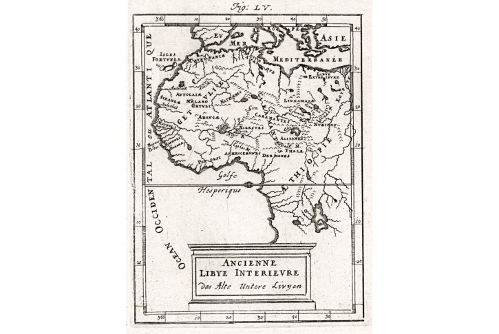 Libye, Mallet, mědiryt, 1719