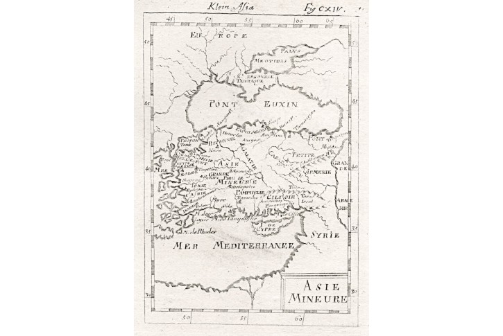 Malá Asie, Mallet, mědiryt, 1719