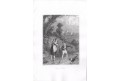 Romové - Cikáni děti, Payne,  oceloryt, (1840)