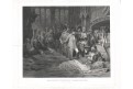 Napoleon navštevuje raněné, akvatinta,1840