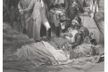 Napoleon navštevuje raněné, akvatinta,1840